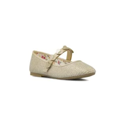 Ballerine da Bambina oro con fascetta a cuori Dieci Baci
