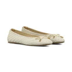 Ballerine da donna beige chiaro con tomaia intrecciata Lora Ferres