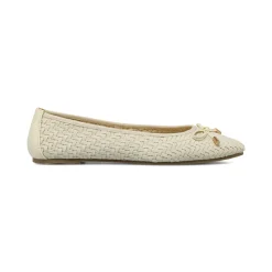 Ballerine da donna beige chiaro con tomaia intrecciata Lora Ferres