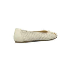 Ballerine da donna beige chiaro con tomaia intrecciata Lora Ferres