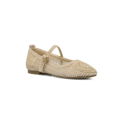 Ballerine da donna beige con cinturino intrecciate Swish Jeans