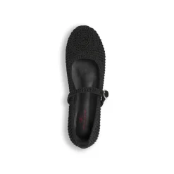 Ballerine da donna nere con lavorazione a crochet Swish Jeans