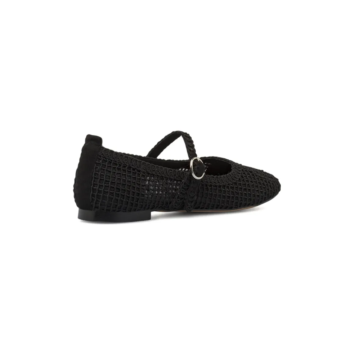 Ballerine da donna nere con lavorazione a crochet Swish Jeans