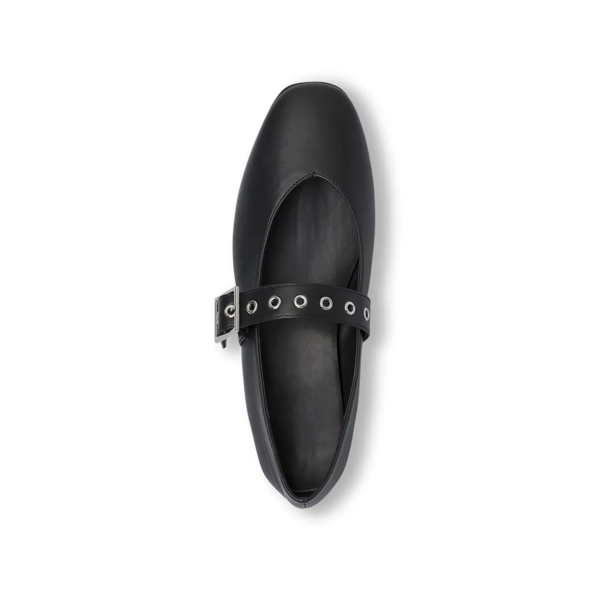 Ballerine Mary Jane da donna nere con cinturino Lora Ferres