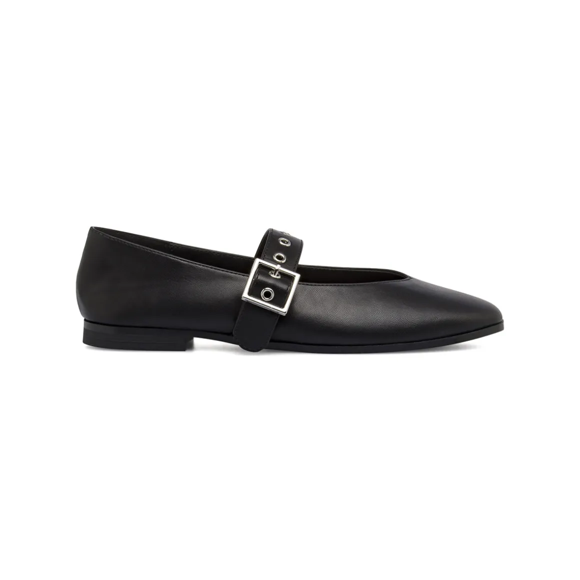 Ballerine Mary Jane da donna nere con cinturino Lora Ferres