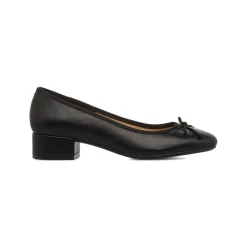 Ballerine nere da Donna con fiocco e tacco 4 cm Lora Ferres