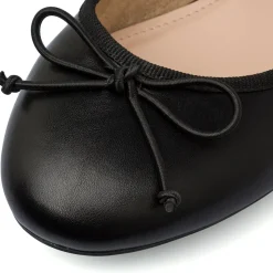 Ballerine nere da Donna con fiocco e tacco 4 cm Lora Ferres