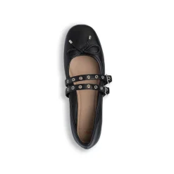 Ballerine nere da Donna con fibbie e borchie Swish Jeans