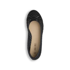 Ballerine nere da Donna traforate con fiocco Lora Ferres