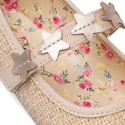 Ballerine oro da Bambina con stelle e glitter Le scarpe di Alice