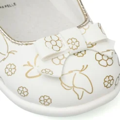 Ballerine Primi Passi bianche da Bambina con fiocco Le scarpe di Alice