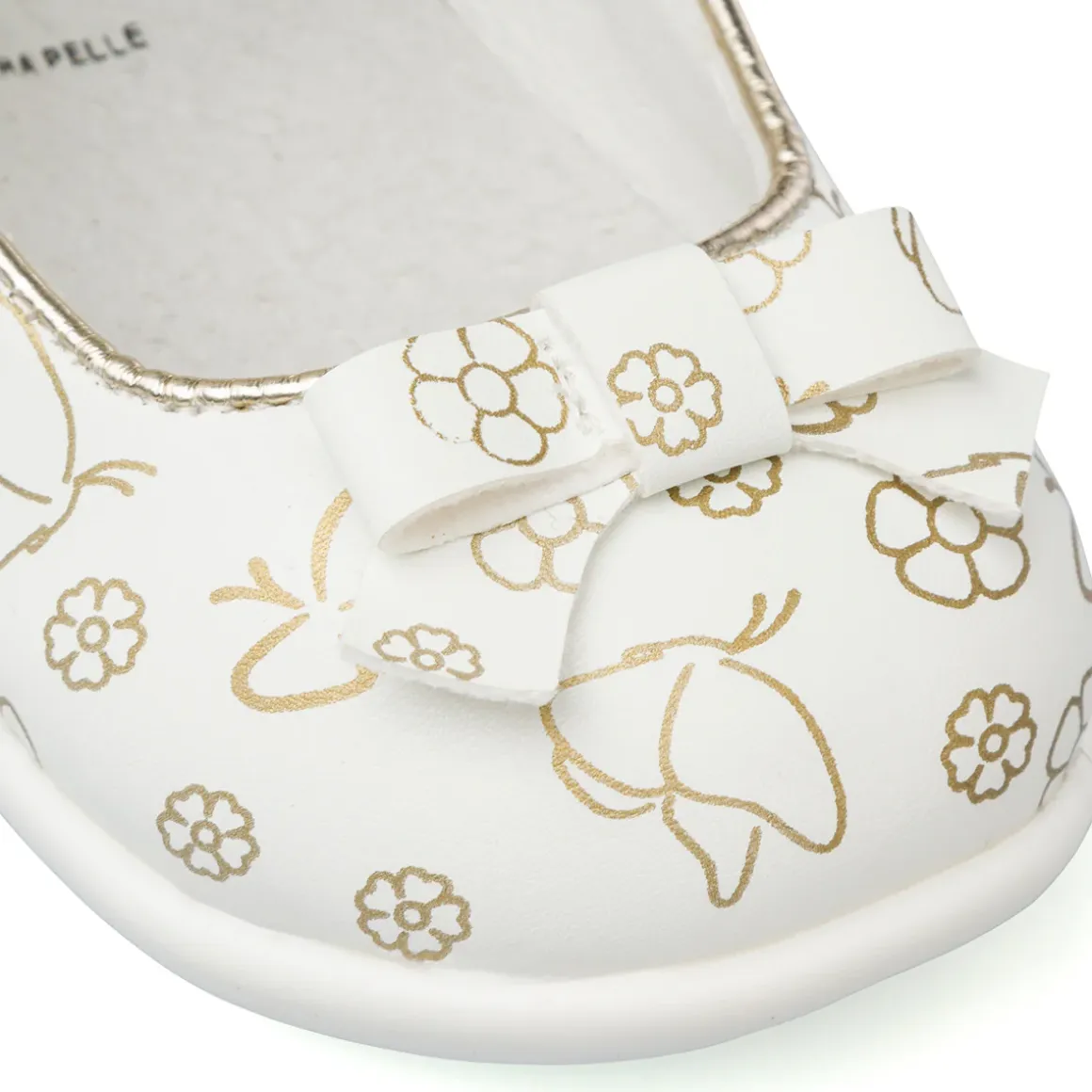 Ballerine Primi Passi bianche da Bambina con fiocco Le scarpe di Alice