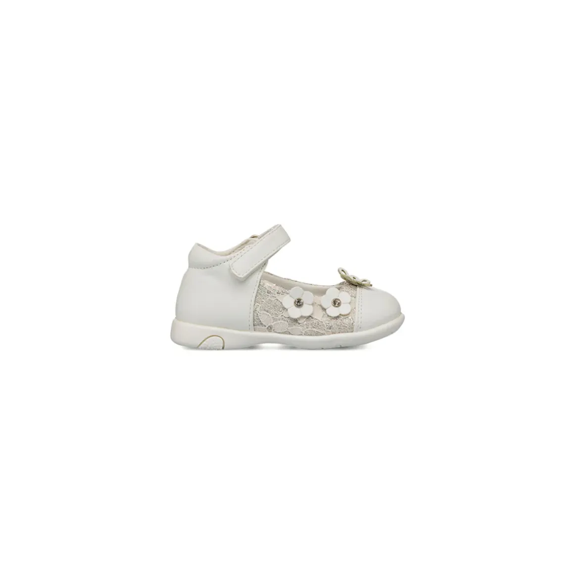Ballerine Primi passi bianche da Bambina Le scarpe di Alice con fiocco