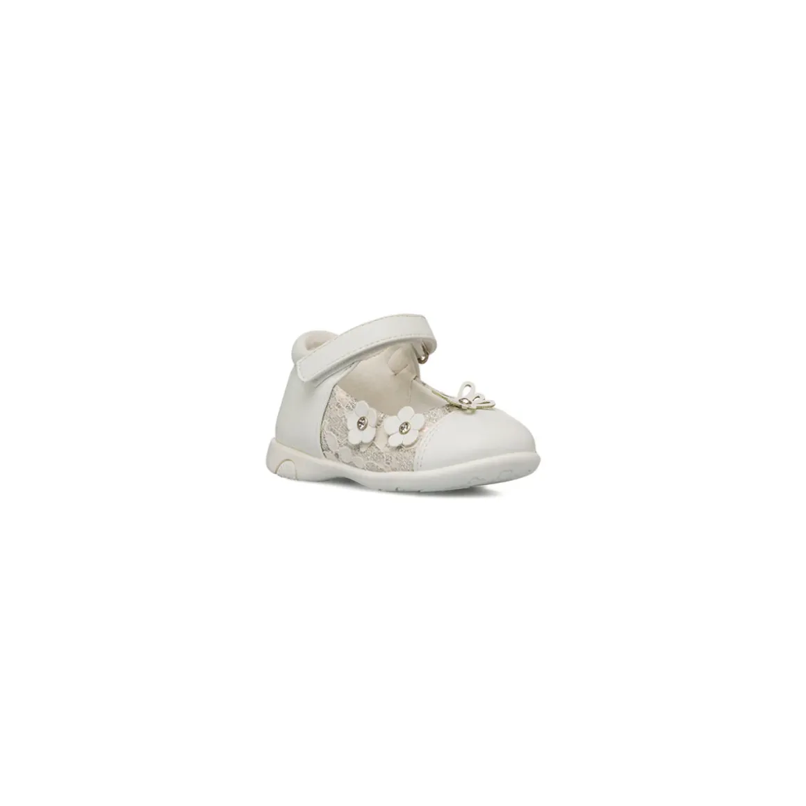 Ballerine Primi passi bianche da Bambina Le scarpe di Alice con fiocco