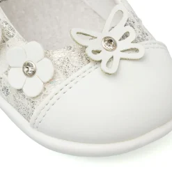 Ballerine Primi passi bianche da Bambina Le scarpe di Alice con fiocco