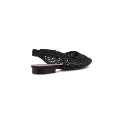 Ballerine slingback da donna nere effetto intrecciato Lora Ferres