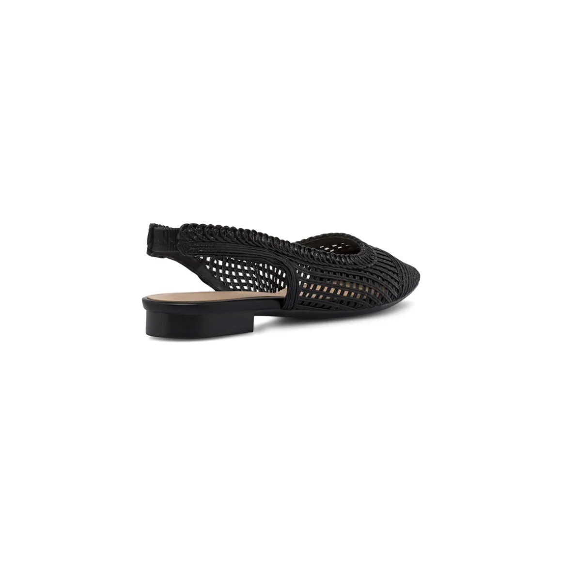 Ballerine slingback da donna nere effetto intrecciato Lora Ferres