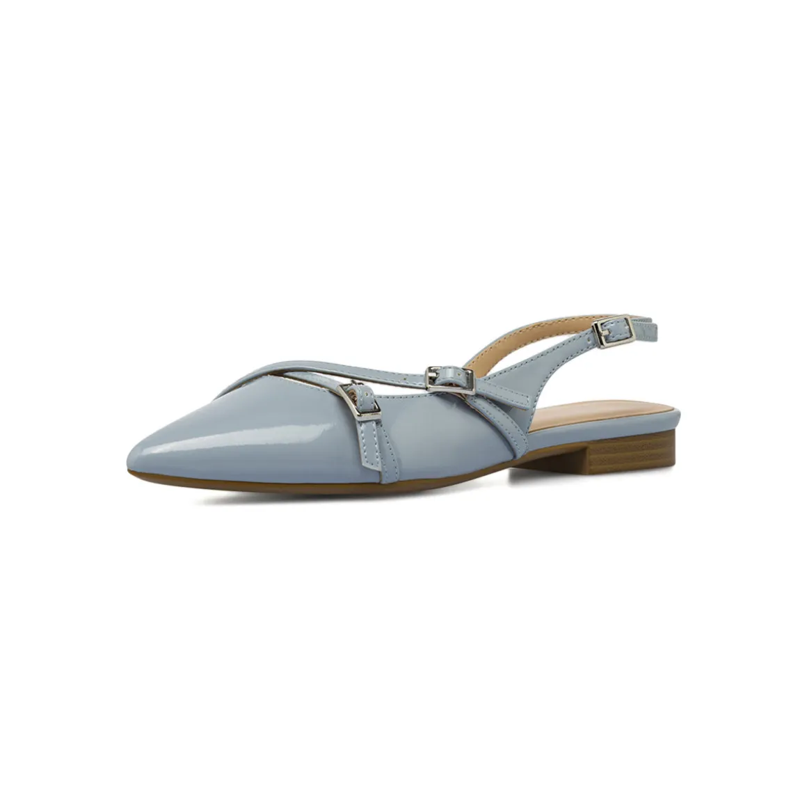 Ballerine slingback da donna azzurre Lora Ferres con fibbie