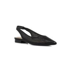 Ballerine slingback da donna nere a punta traforate Lora Ferres