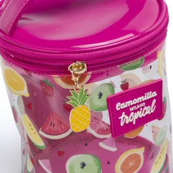 Beauty Case Camomilla Milano Donna Trasparente Fantasia Tropical
