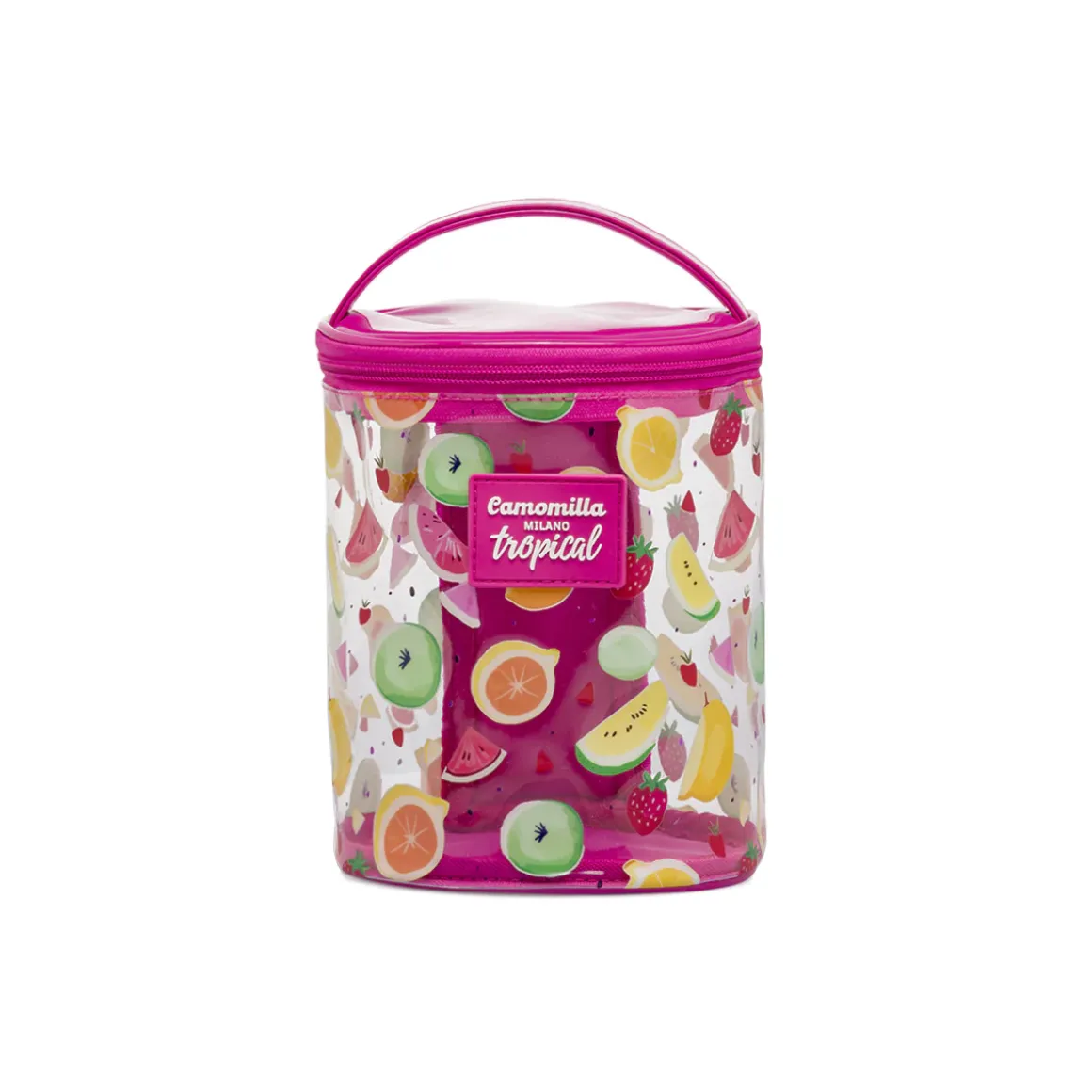 Beauty Case Camomilla Milano Donna Trasparente Fantasia Tropical