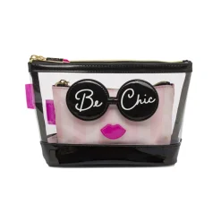 Beauty case da Donna Rosa con pochette interna Be Chic Camomilla
