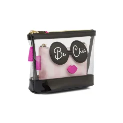 Beauty case da Donna Rosa con pochette interna Be Chic Camomilla