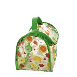 Beauty case da viaggio con manico e inserti verdi Camomilla Milano