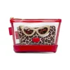Beauty case Donna set 2 pezzi Maculato con dettagli glitter Camomilla