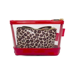 Beauty case Donna set 2 pezzi Maculato con dettagli glitter Camomilla