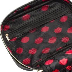 Beauty case Nero da Donna con scritta Make up e charms Camomilla
