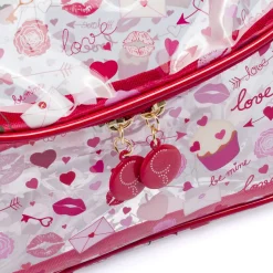 Beauty case Rosso da Donna con stampa all-over romantica Camomilla