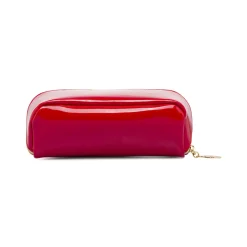 Beauty case rosso da Donna effetto vernice con charms Camomilla