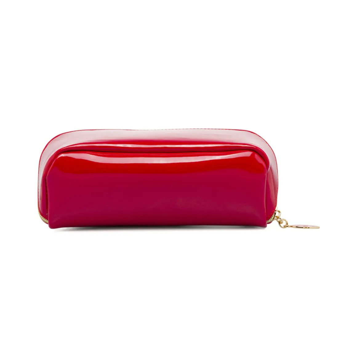 Beauty case rosso da Donna effetto vernice con charms Camomilla