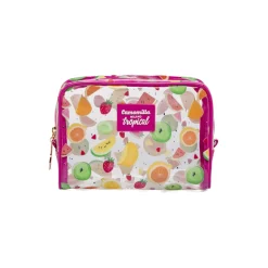 Beauty Case Trousse Camomilla Milano Donna Trasparente Fantasia Tropical