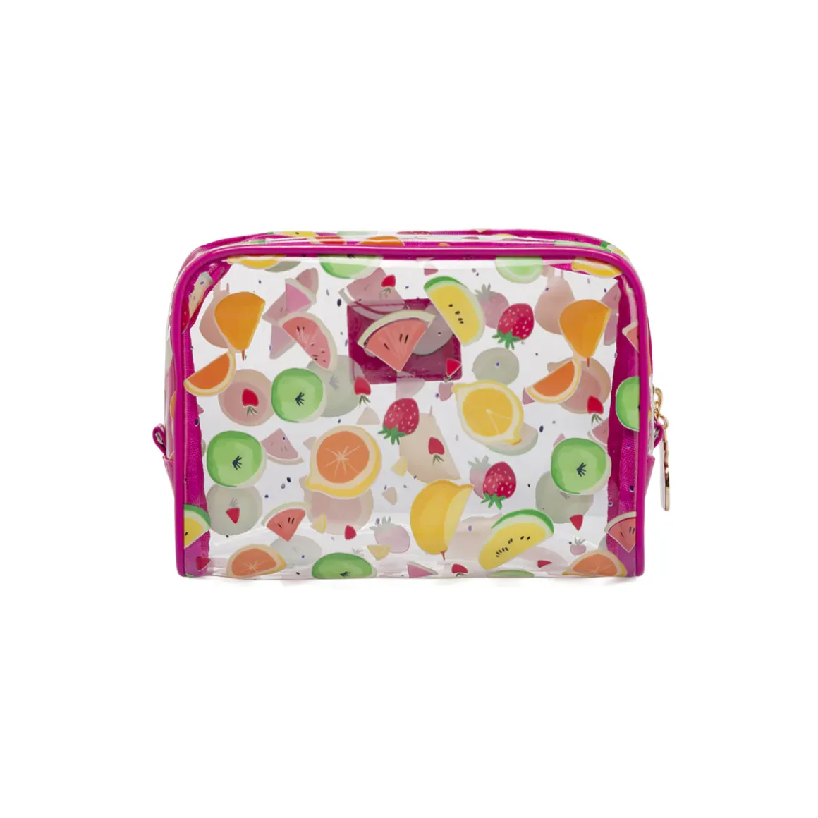 Beauty Case Trousse Camomilla Milano Donna Trasparente Fantasia Tropical