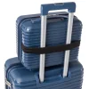 Beauty case viaggio blu rigido con fascia trolley Romeo Gigli Milano