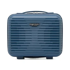 Beauty case viaggio blu rigido con fascia trolley Romeo Gigli Milano