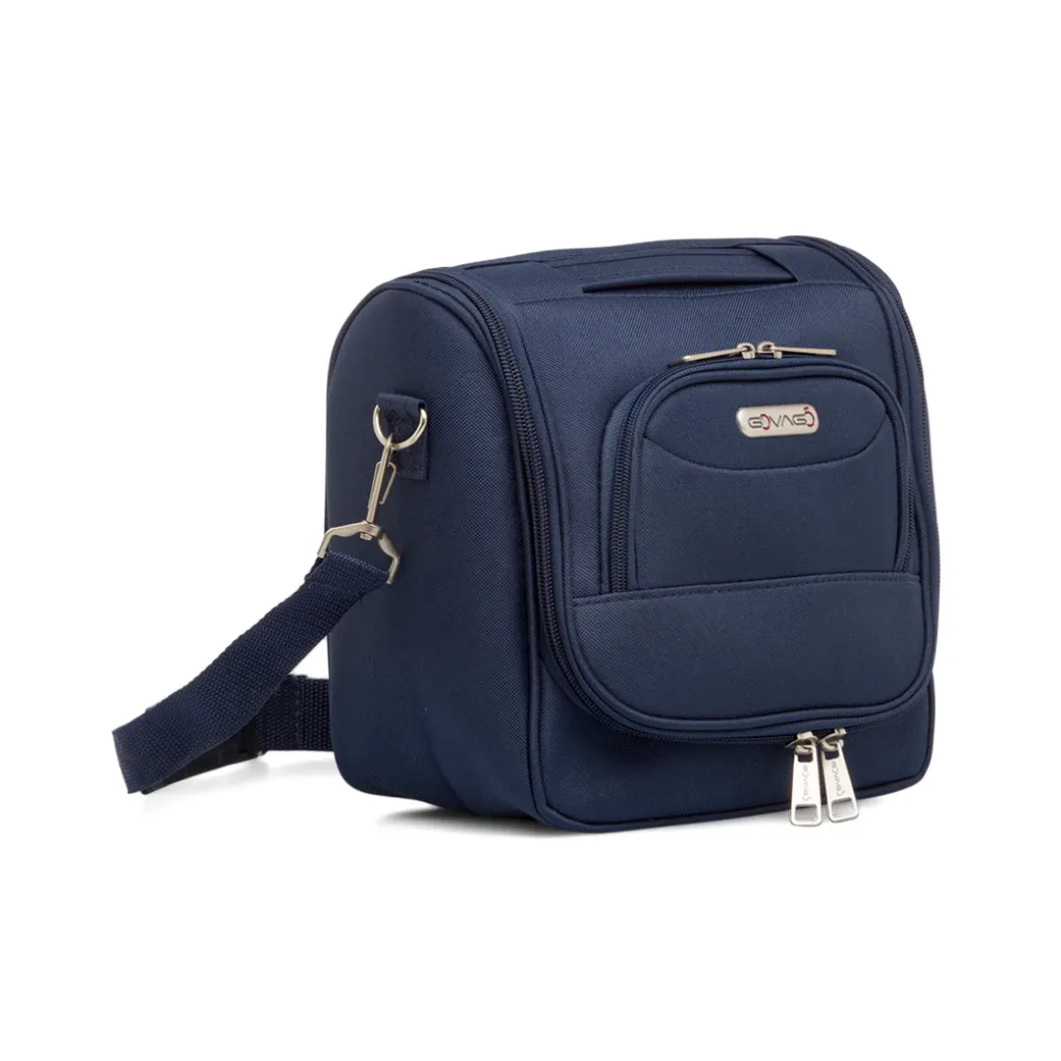 Beauty necessaire da viaggio piccolo blu in tessuto Govago