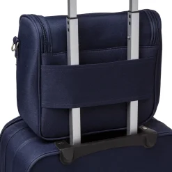 Beauty necessaire da viaggio piccolo blu in tessuto Govago