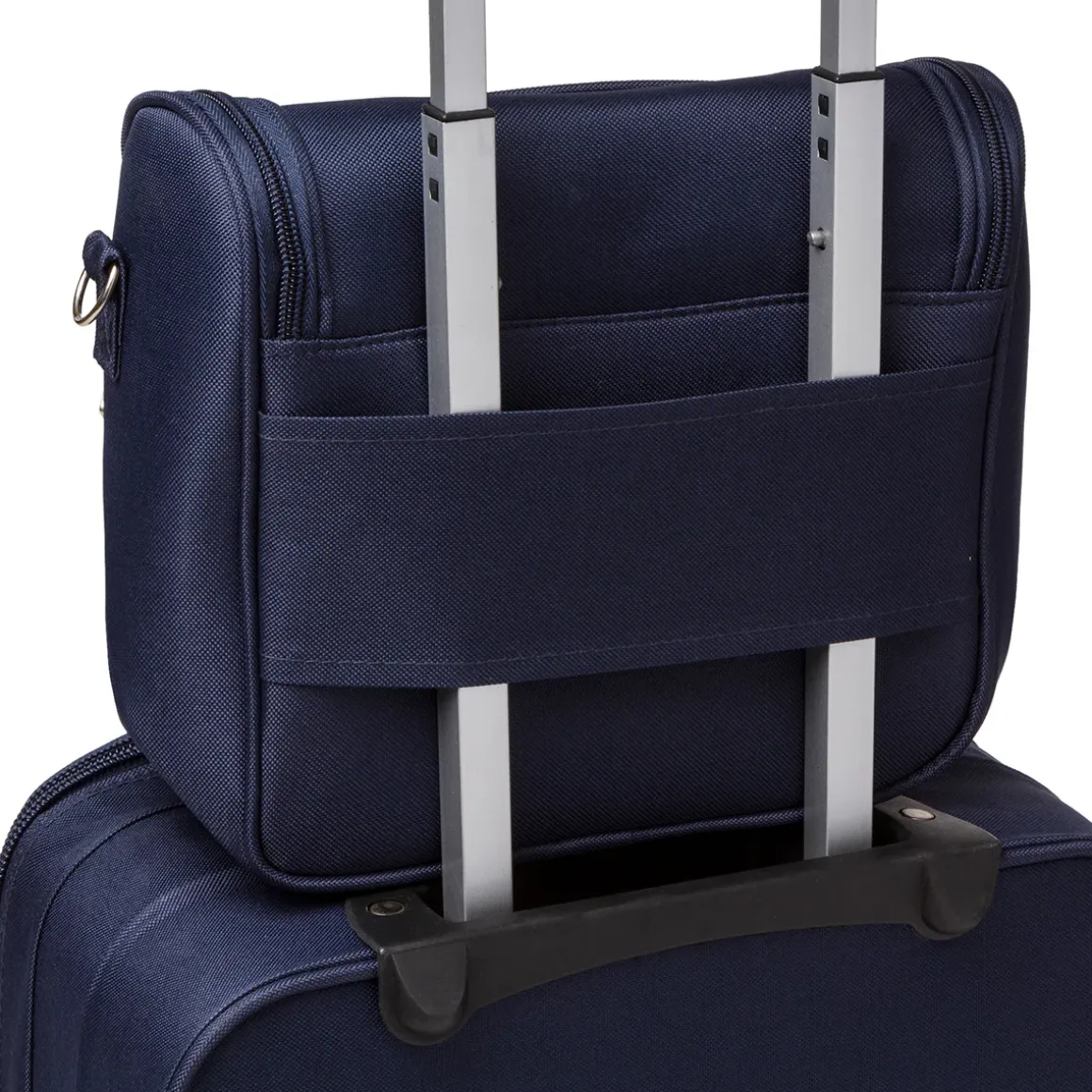 Beauty necessaire da viaggio piccolo blu in tessuto Govago