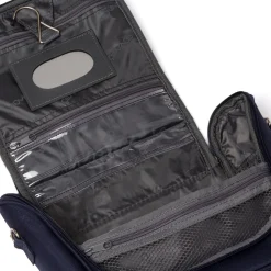 Beauty necessaire da viaggio piccolo blu in tessuto Govago
