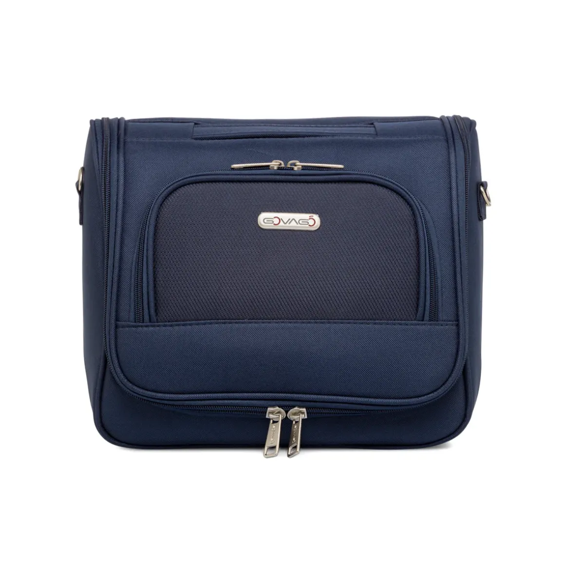 Beauty necessaire grande da viaggio blu in tessuto Govago