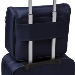Beauty necessaire grande da viaggio blu in tessuto Govago