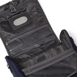 Beauty necessaire grande da viaggio blu in tessuto Govago