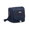 Beauty necessaire piccolo da viaggio blu in tessuto Govago