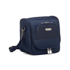 Beauty necessaire piccolo da viaggio blu in tessuto Govago