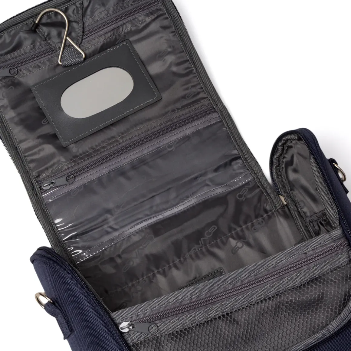 Beauty necessaire piccolo da viaggio blu in tessuto Govago