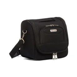 Beauty necessaire piccolo da viaggio nero in tessuto Govago