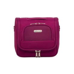 Beauty necessaire piccolo da viaggio viola in tessuto Govago